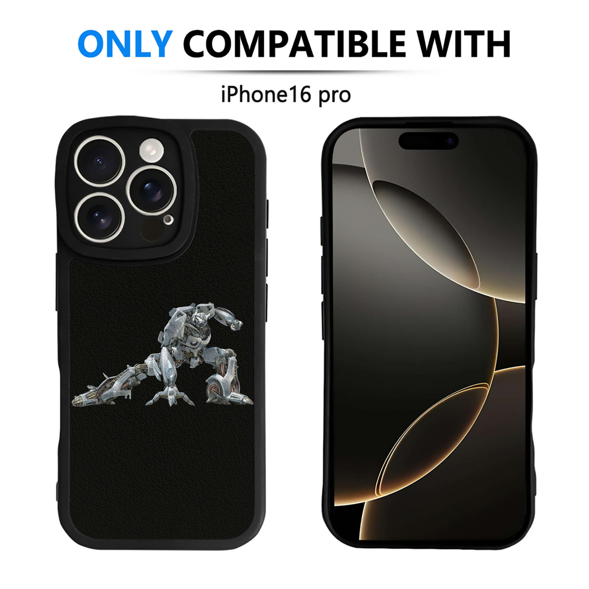 （画像用） Transformers トランスフォーマー 【iPhone 16シリーズ対応】シリコンスマホケース（レザー調） 材質：シリコン